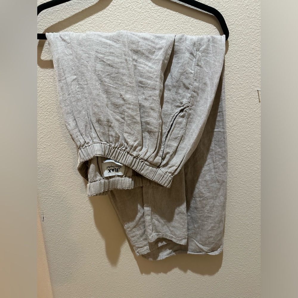 Linen Beige Pants